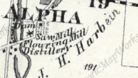 1874 Map of Harbine Industrial Complex
