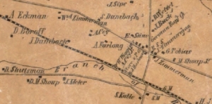 1855 Map of the village of Zimmerman